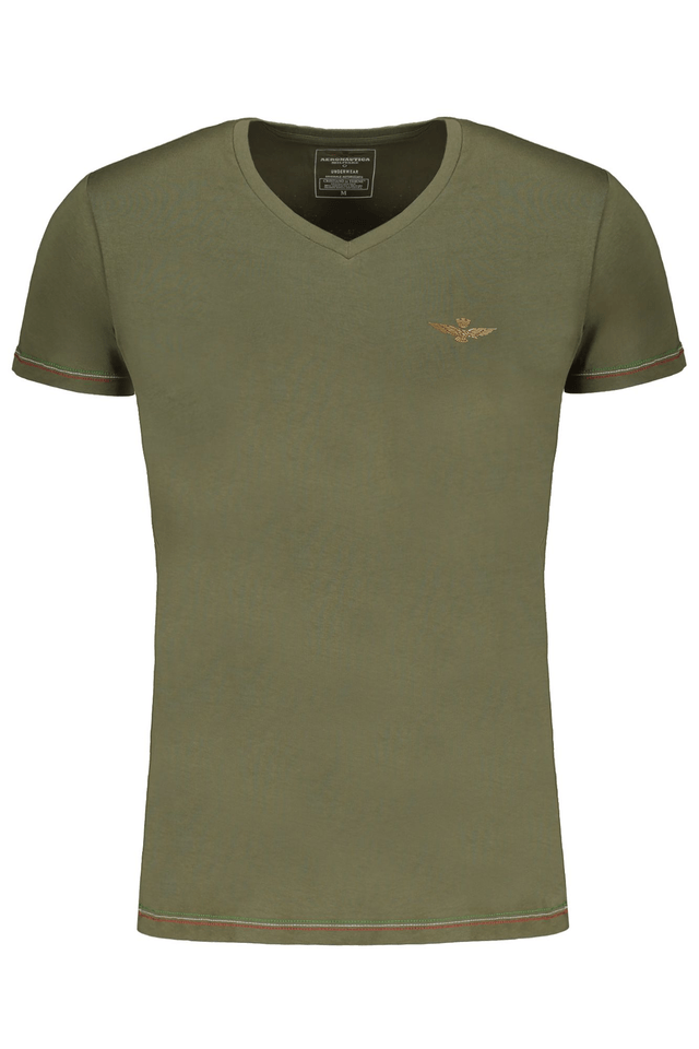 9553AERONAUTICA MILITARE T-SHIRT MANICHE CORTE UOMO VERDE