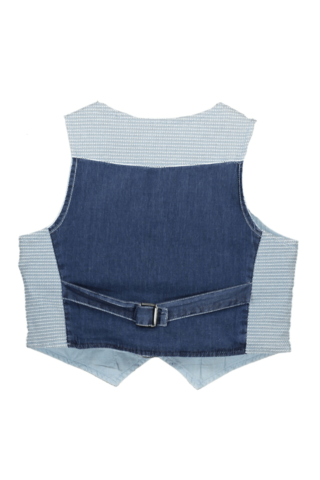833GUESS MARCIANO GILET BAMBINO AZZURRO
