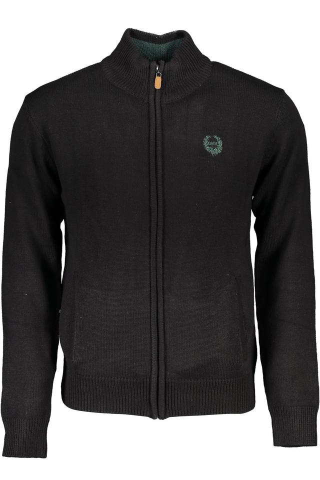 6186GIAN MARCO VENTURI CARDIGAN UOMO NERO