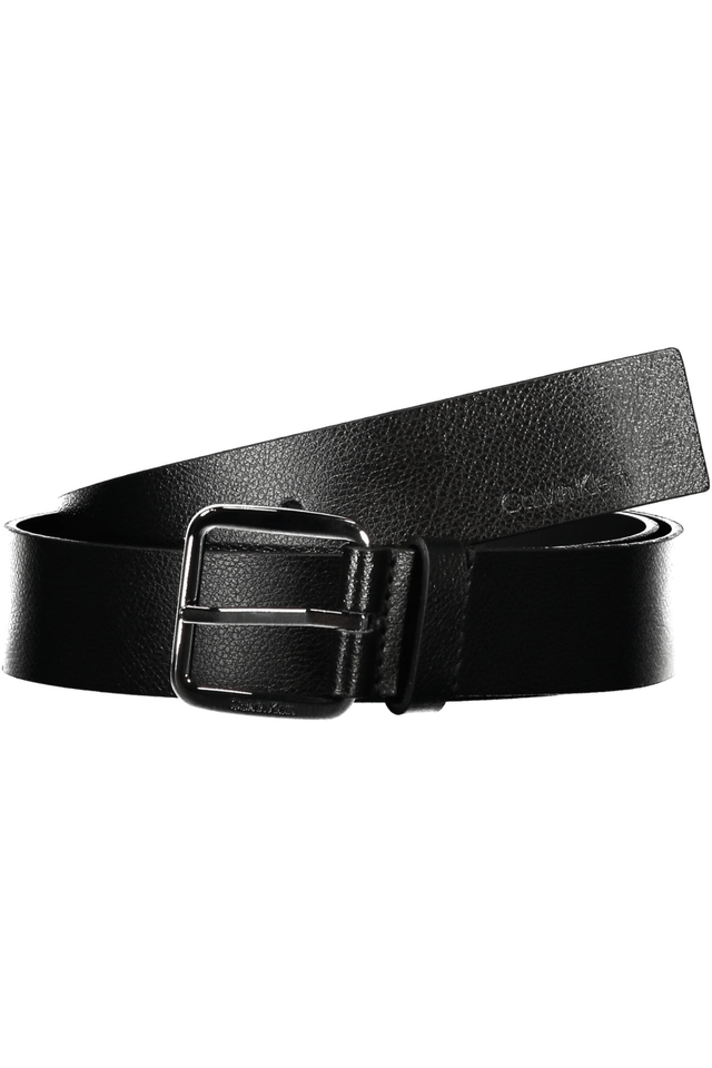6337CALVIN KLEIN CINTURA IN PELLE UOMO NERO