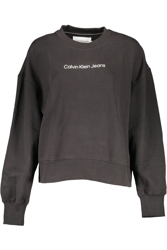 6578CALVIN KLEIN FELPA SENZA ZIP DONNA NERO