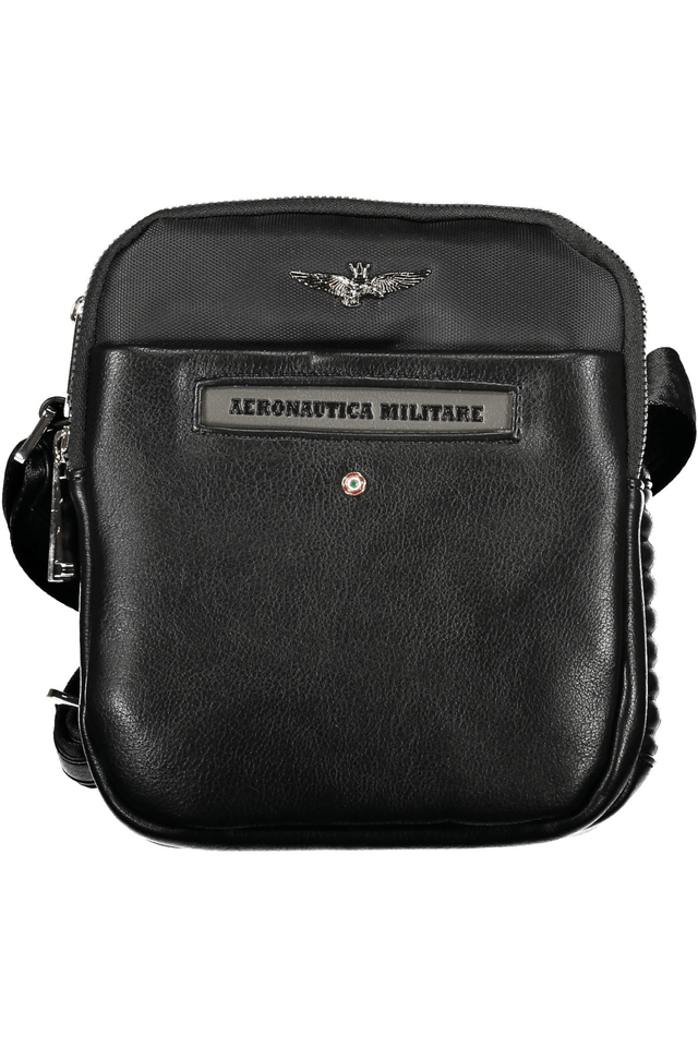 6736AERONAUTICA MILITARE TRACOLLA UOMO NERO