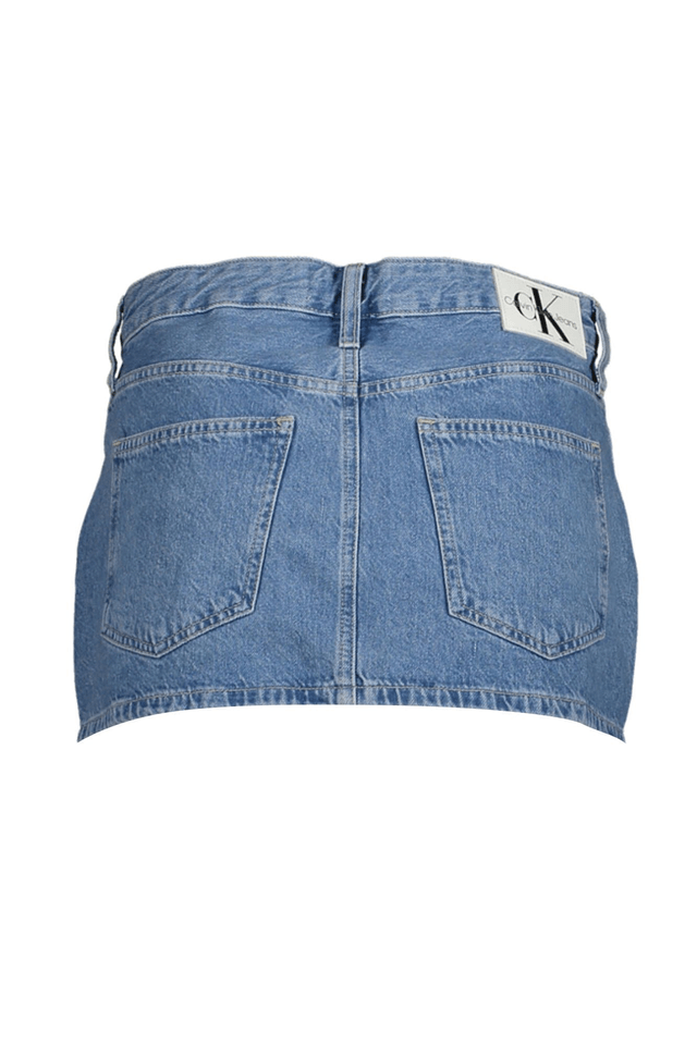 3184CALVIN KLEIN GONNA CORTA DONNA AZZURRO