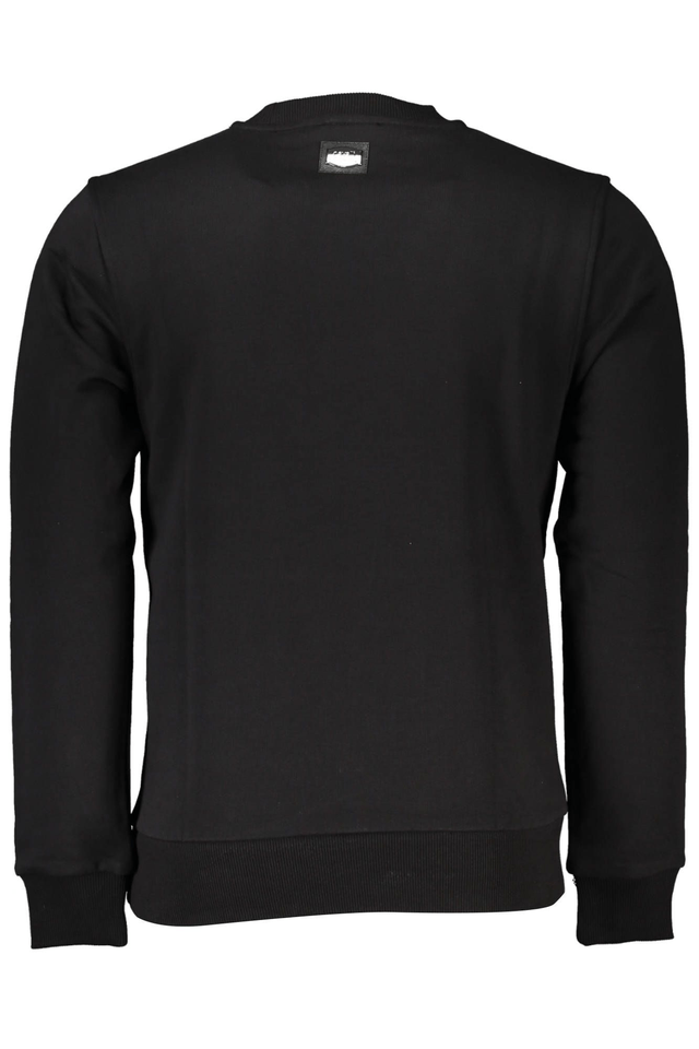 4133CAVALLI CLASS FELPA SENZA ZIP UOMO NERO