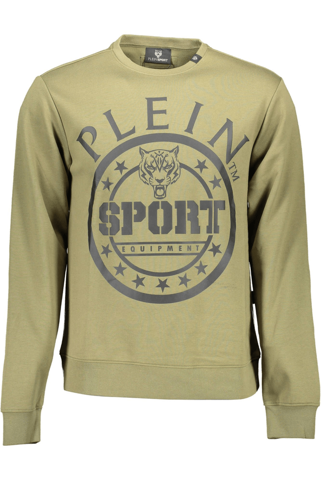 1227PLEIN SPORT FELPA SENZA ZIP UOMO VERDE