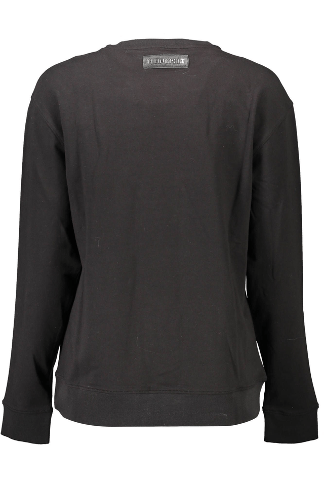 1092PLEIN SPORT FELPA SENZA ZIP DONNA NERO