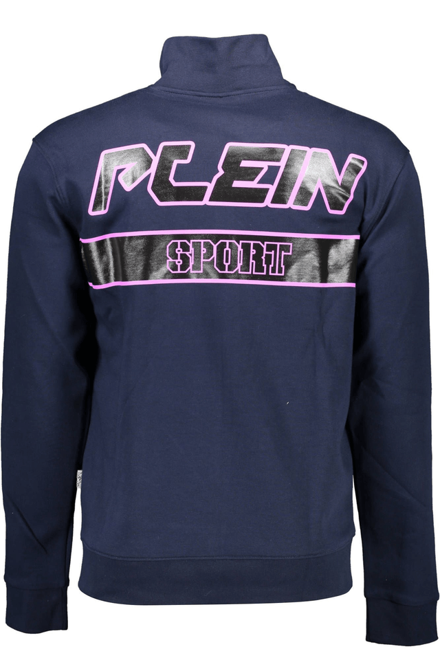 1284PLEIN SPORT FELPA CON ZIP UOMO BLU