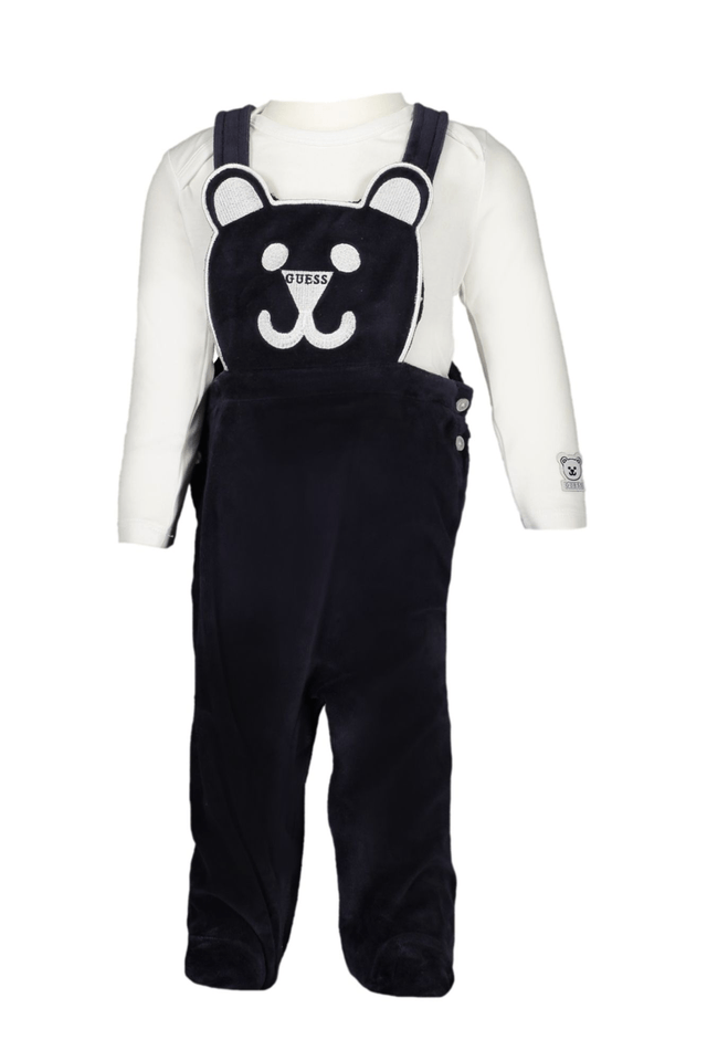 8089GUESS JEANS PANTALONE A SALOPETTE BAMBINO BLU