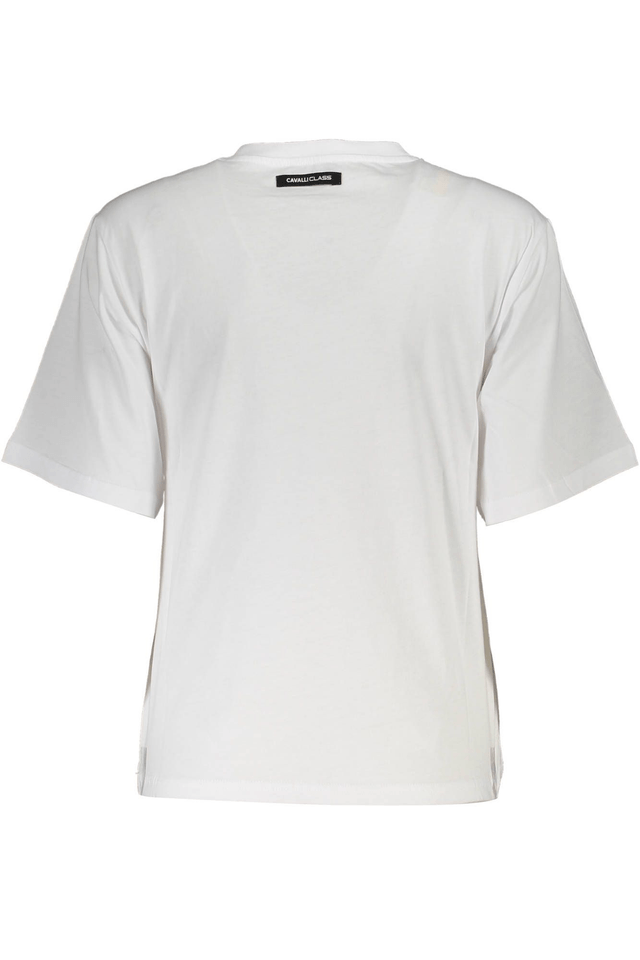 4106CAVALLI CLASS T-SHIRT MANICHE CORTE DONNA BIANCO