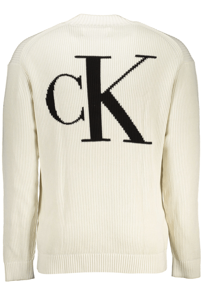 5859CALVIN KLEIN MAGLIA UOMO BIANCO