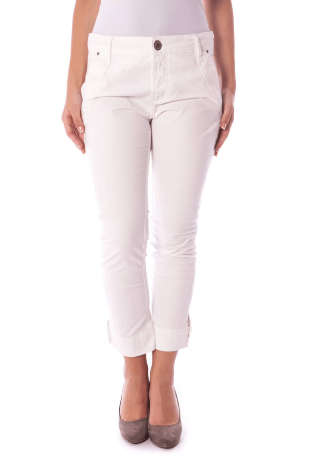 276COLCCI PANTALONE PESCATORA DONNA BIANCO