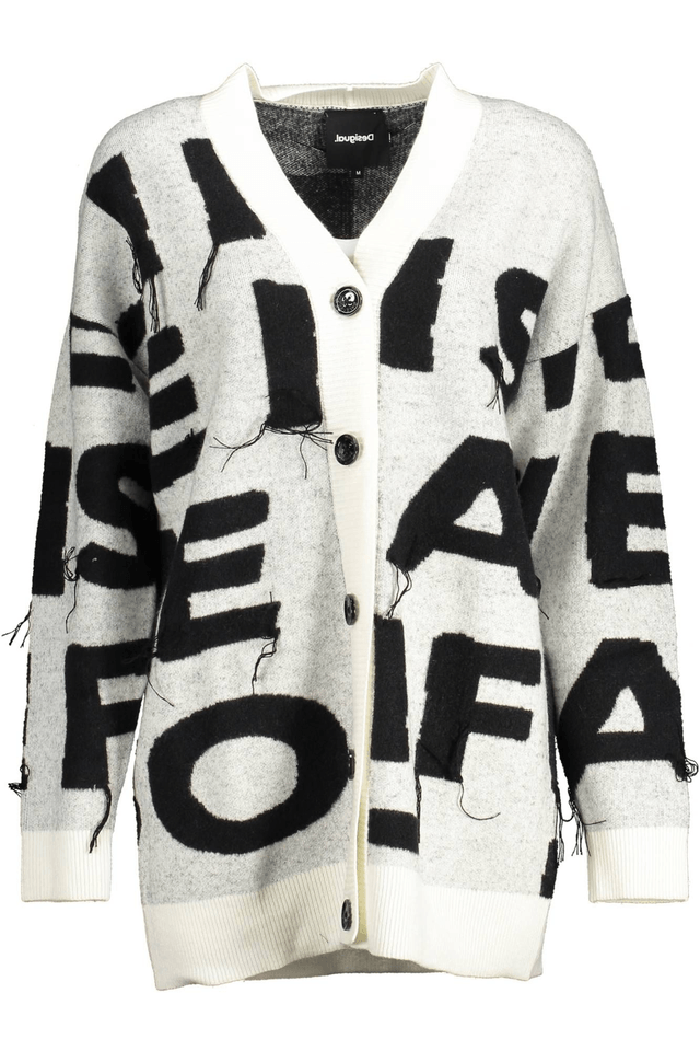 2078DESIGUAL CARDIGAN DONNA BIANCO