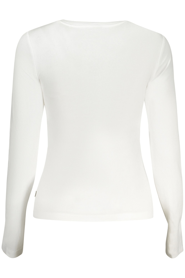 10573GUESS JEANS T-SHIRT MANICHE LUNGHE DONNA BIANCO