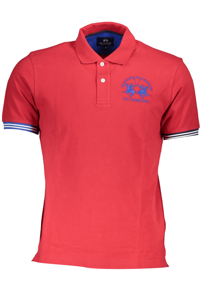 4867LA MARTINA POLO MANICHE CORTE UOMO ROSSO