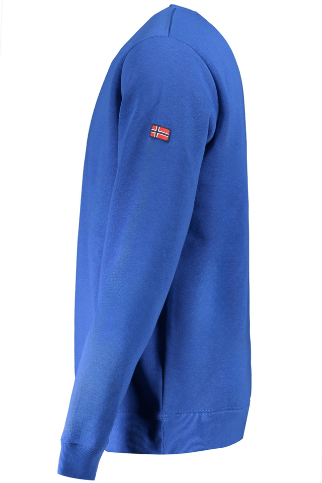 10126NORWAY 1963 FELPA SENZA ZIP UOMO BLU
