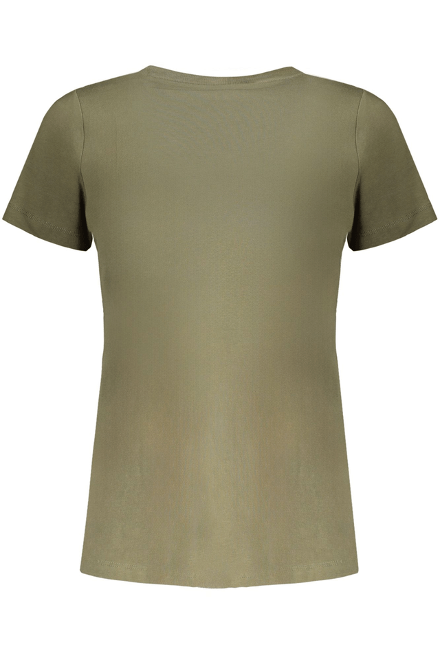 10532PEPE JEANS T-SHIRT MANICHE CORTE DONNA VERDE