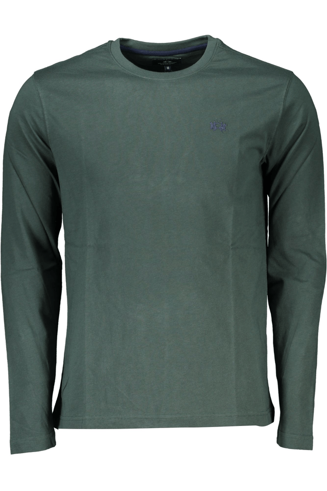6926LA MARTINA T-SHIRT MANICHE LUNGHE UOMO VERDE