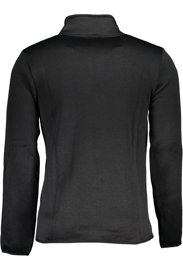 5956NORWAY 1963 FELPA CON ZIP UOMO NERO