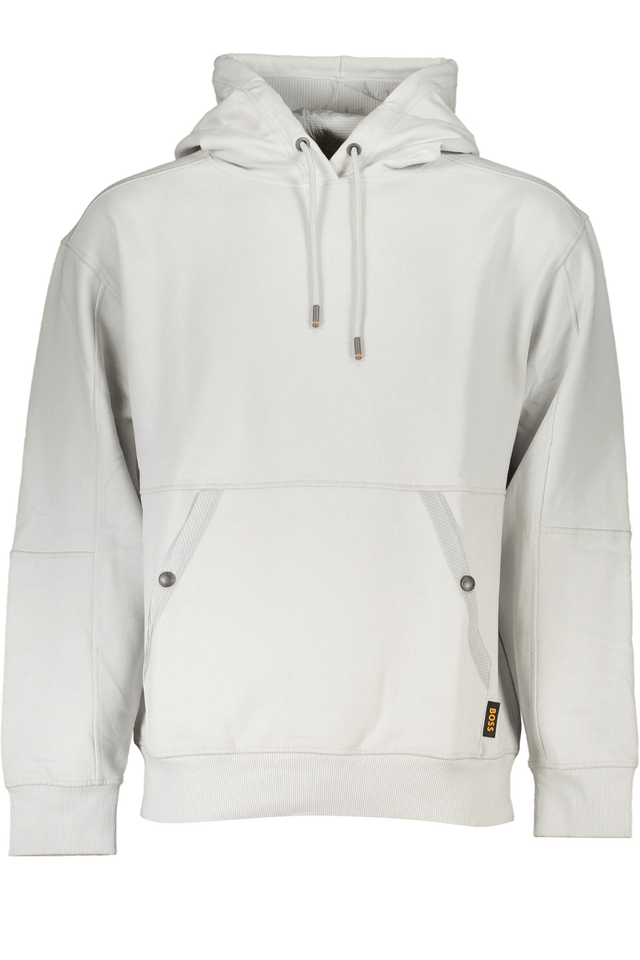 7615HUGO BOSS FELPA SENZA ZIP UOMO GRIGIO