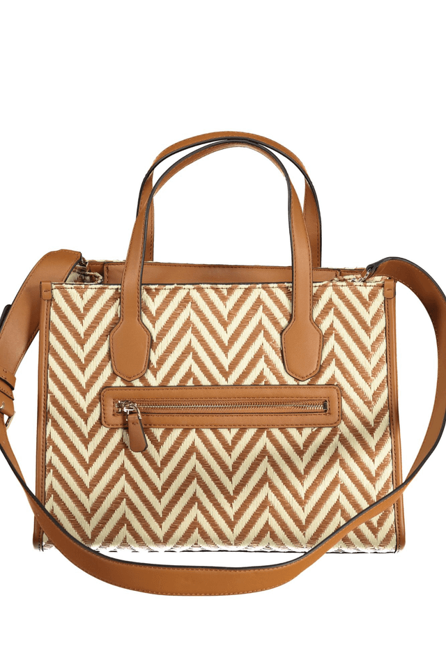 8918GUESS JEANS BORSA DONNA MARRONE
