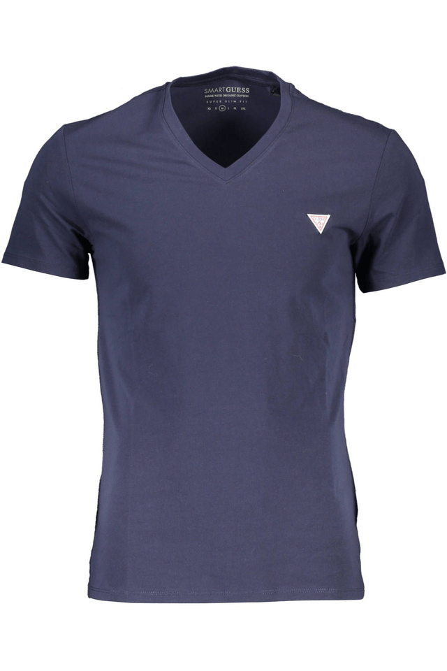 626GUESS JEANS T-SHIRT MANICHE CORTE UOMO BLU