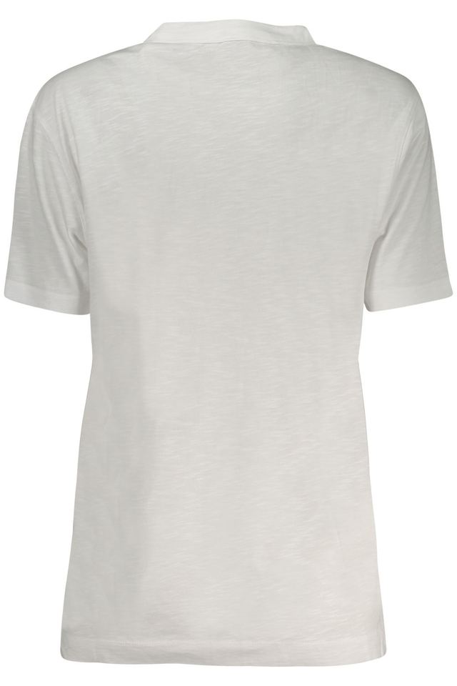 10596GUESS JEANS T-SHIRT MANICHE CORTE DONNA BIANCO