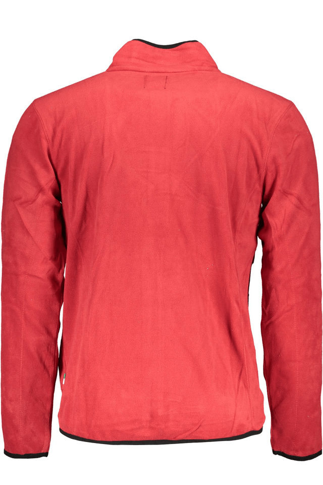 6159GIAN MARCO VENTURI FELPA CON ZIP UOMO ROSSO