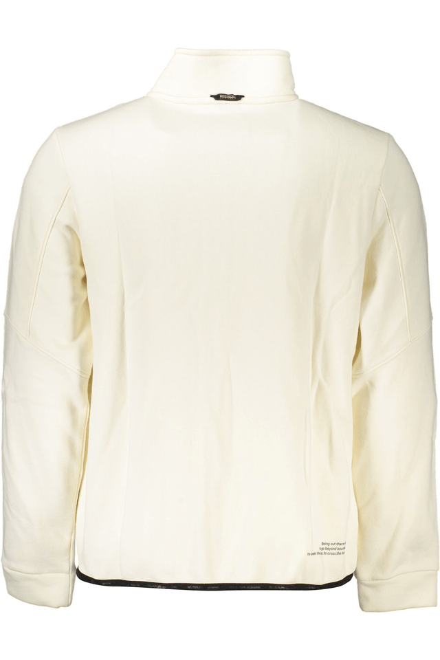 5776NAPAPIJRI FELPA CON ZIP UOMO BIANCO