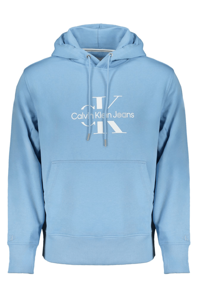 8453CALVIN KLEIN FELPA SENZA ZIP UOMO AZZURRO