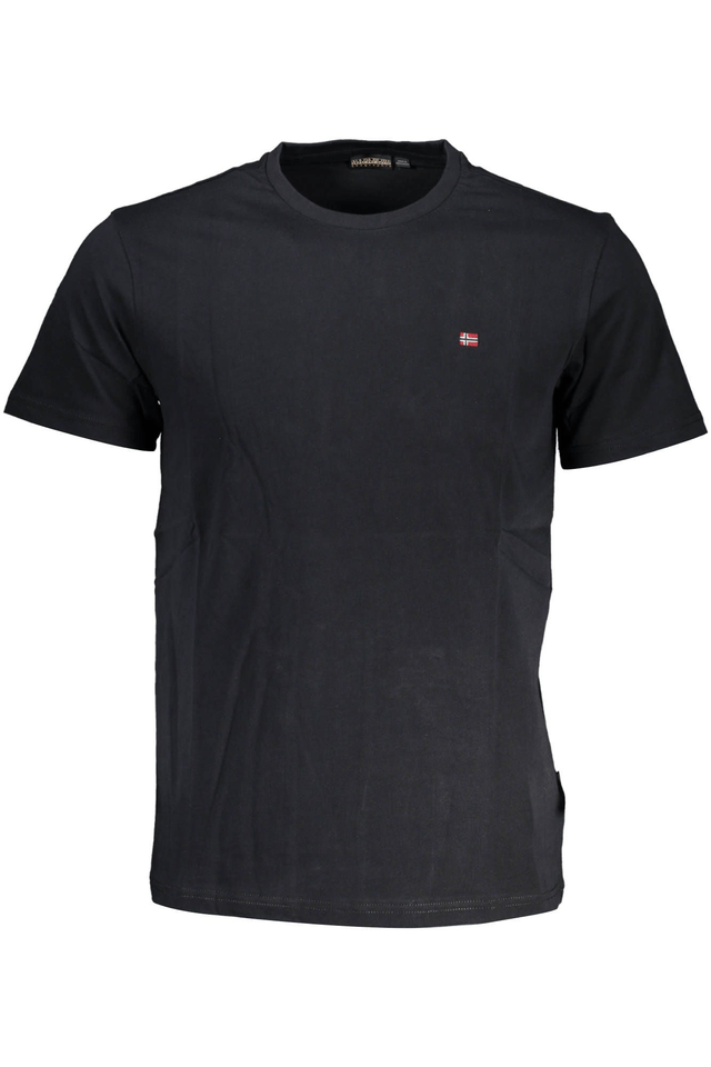 3447NAPAPIJRI T-SHIRT MANICHE CORTE UOMO NERO