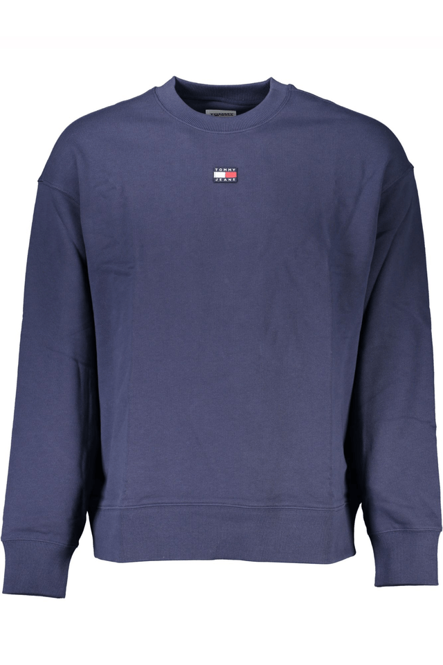 7366TOMMY HILFIGER FELPA SENZA ZIP UOMO BLU