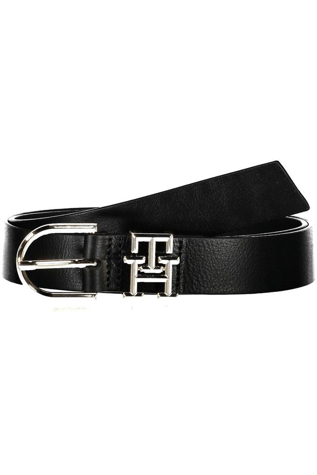 4624TOMMY HILFIGER CINTURA IN PELLE DONNA NERO