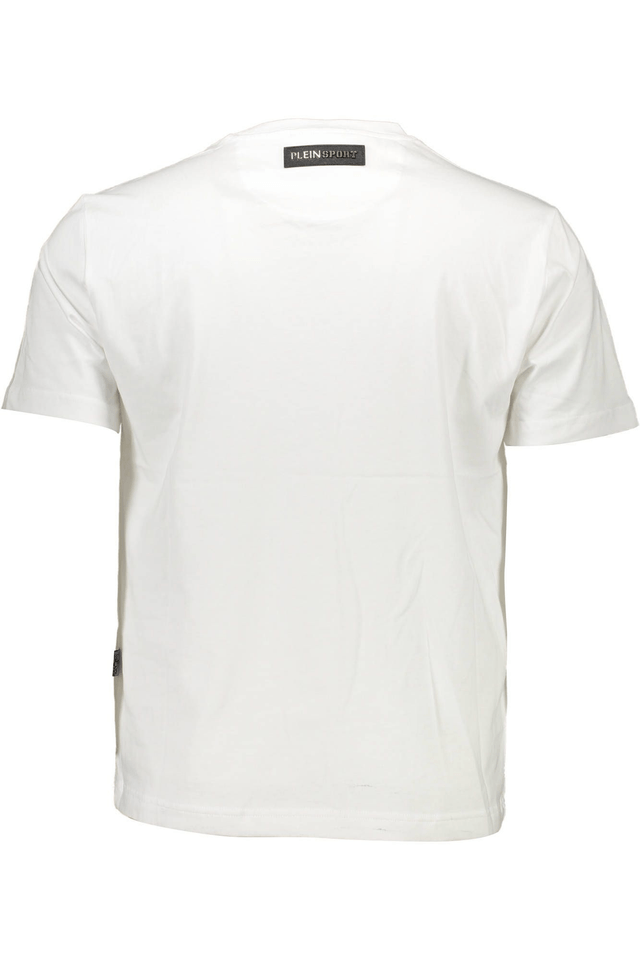 1240PLEIN SPORT T-SHIRT MANICHE CORTE UOMO BIANCO