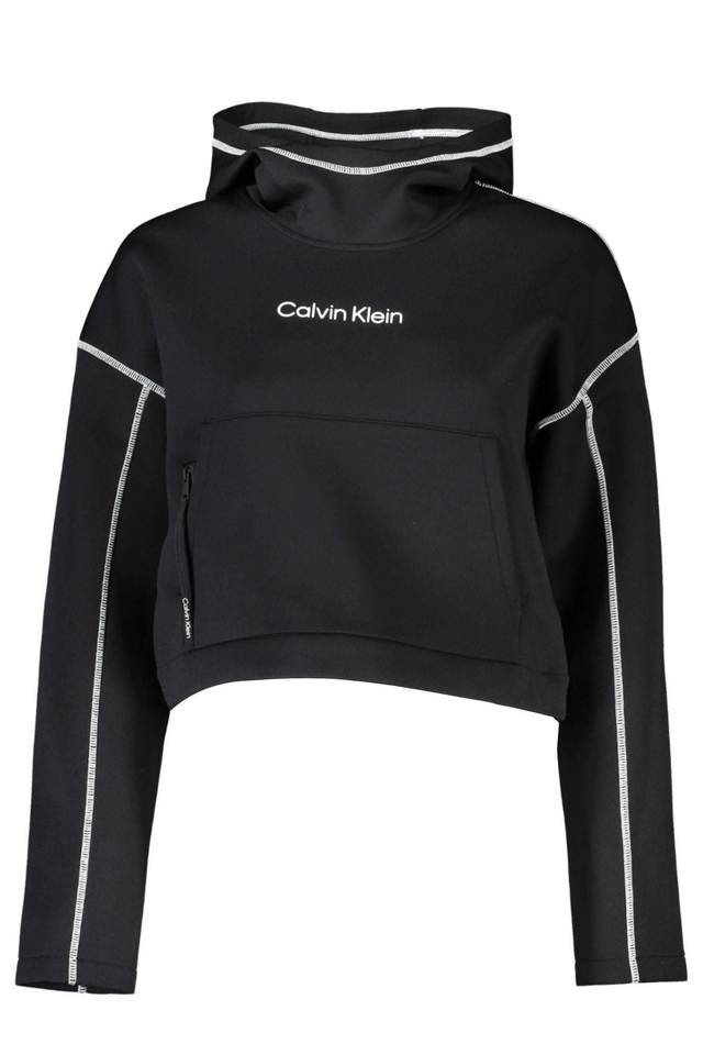 6427CALVIN KLEIN FELPA SENZA ZIP DONNA NERO