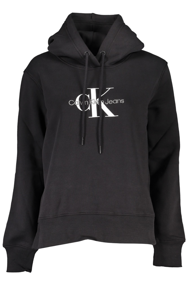 7442CALVIN KLEIN FELPA SENZA ZIP DONNA NERO