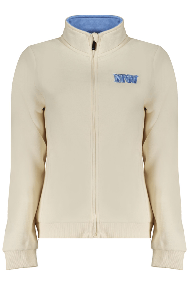 10074NORWAY 1963 FELPA CON ZIP DONNA BEIGE
