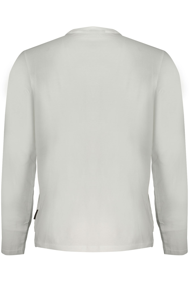 9931NAPAPIJRI T-SHIRT MANICHE LUNGHE UOMO BIANCO