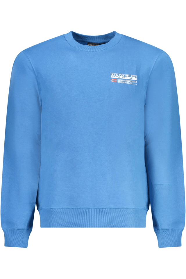 10382NAPAPIJRI FELPA SENZA ZIP UOMO AZZURRO