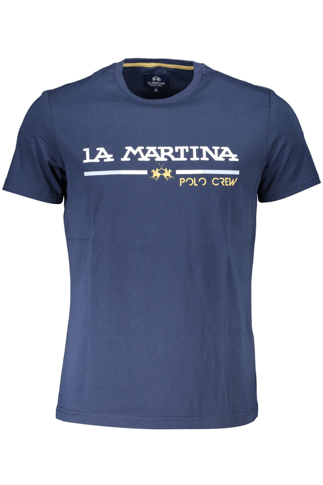 4219LA MARTINA T-SHIRT MANICHE CORTE UOMO BLU