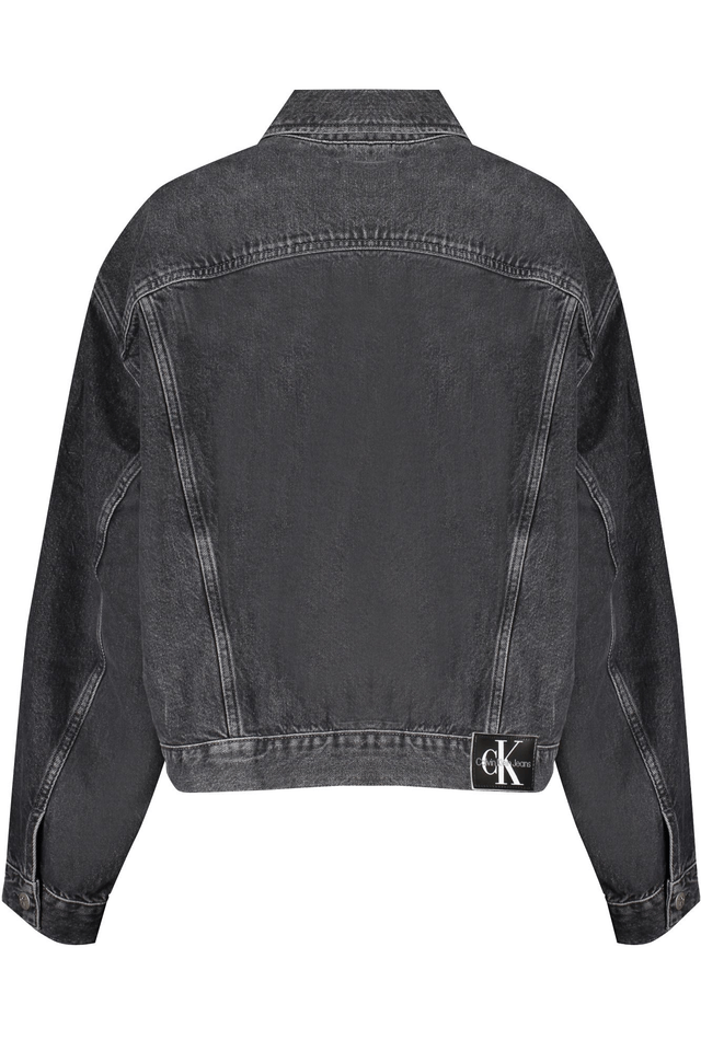 9808CALVIN KLEIN GIUBBOTTO IN JEANS DONNA NERO
