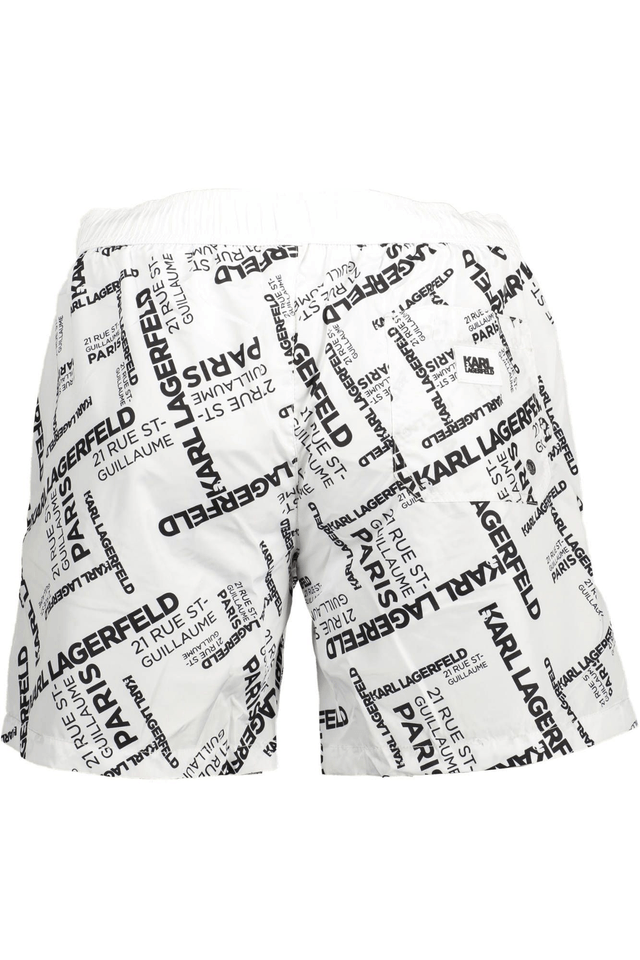 1892KARL LAGERFELD BEACHWEAR COSTUME PARTE SOTTO UOMO BIANCO
