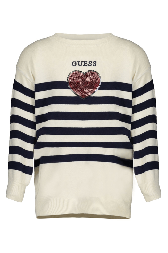 8094GUESS JEANS MAGLIA BAMBINA BIANCO