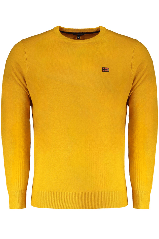 10308NORWAY 1963 MAGLIA UOMO GIALLO