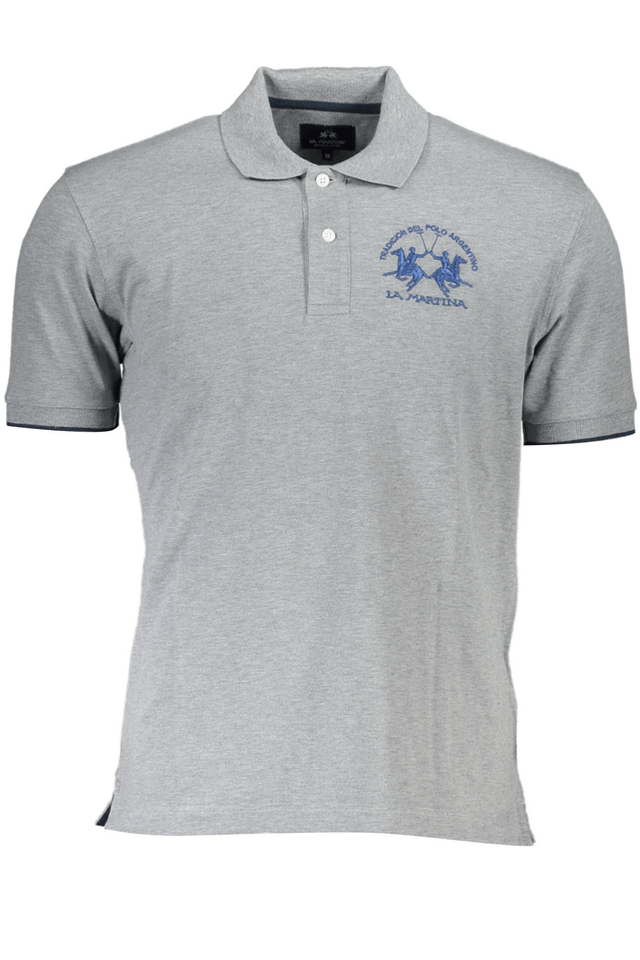3050LA MARTINA POLO MANICHE CORTE UOMO GRIGIO