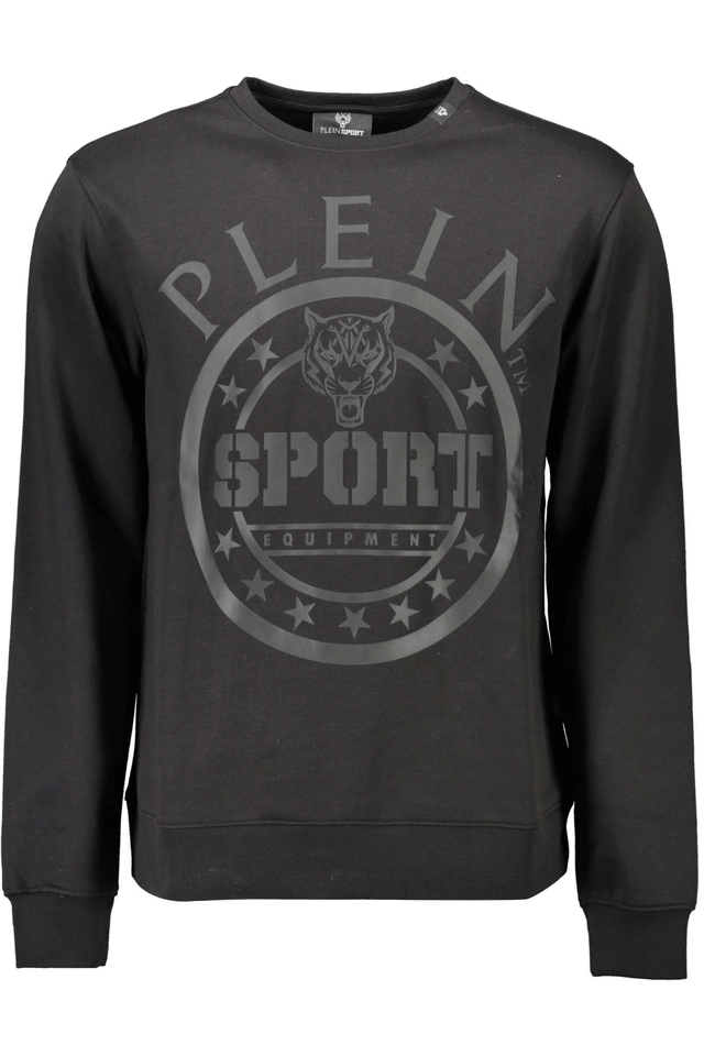 1088PLEIN SPORT FELPA SENZA ZIP UOMO NERO