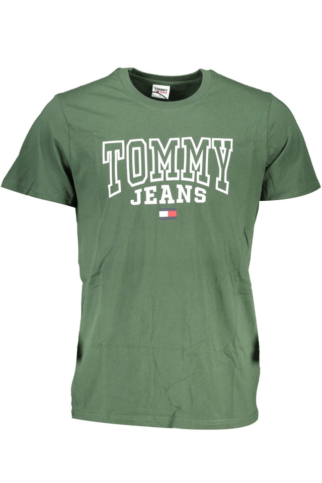 4674TOMMY HILFIGER T-SHIRT MANICHE CORTE UOMO VERDE