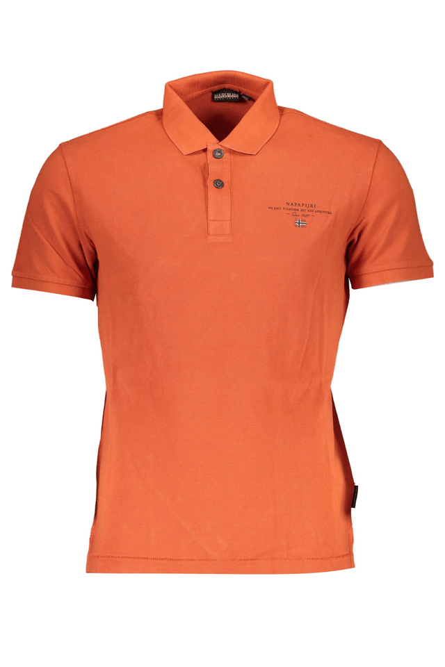 8299NAPAPIJRI POLO MANICHE CORTE UOMO ARANCIO