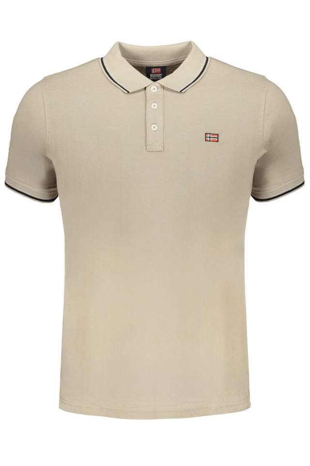 9544NORWAY 1963 POLO MANICHE CORTE UOMO BEIGE