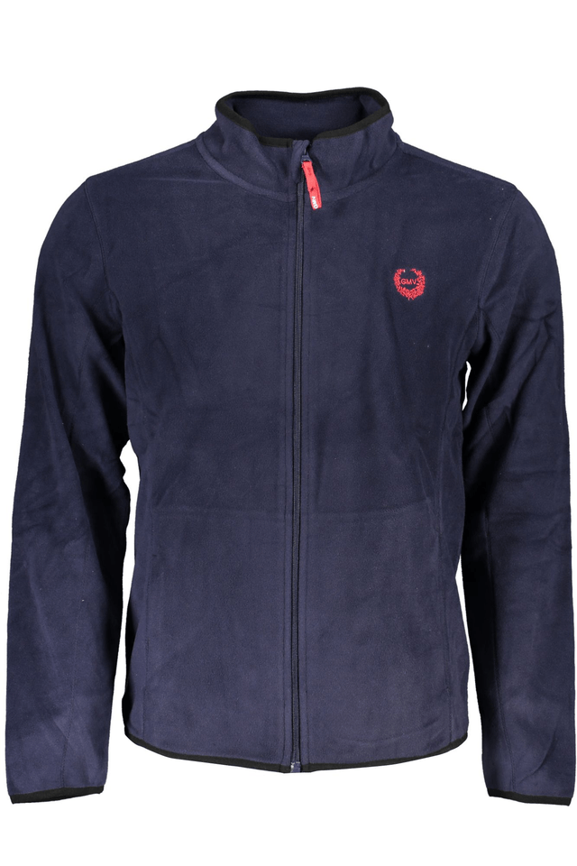 6187GIAN MARCO VENTURI FELPA CON ZIP UOMO BLU