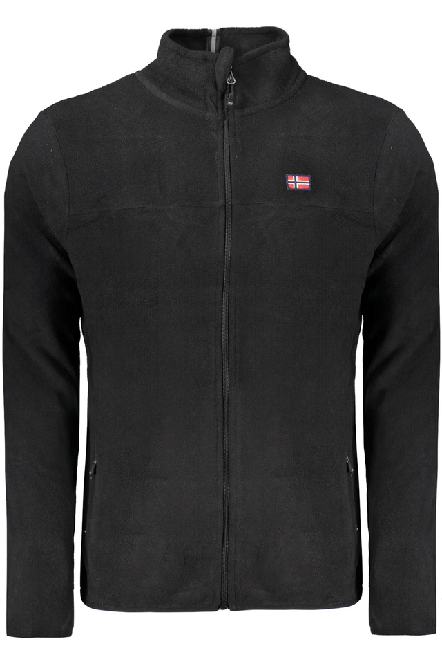10192NORWAY 1963 FELPA CON ZIP UOMO NERO